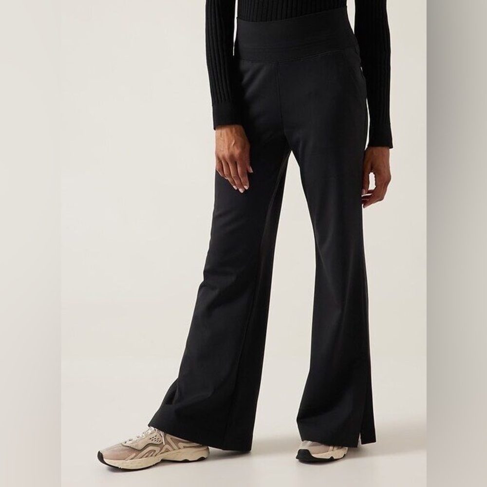 Athleta Venice Flare Pants-Size Large Tall-Black-Style # 882675
